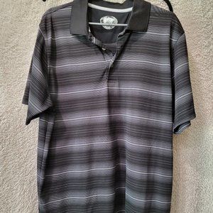 Striped Men's Polo Shirt - XL